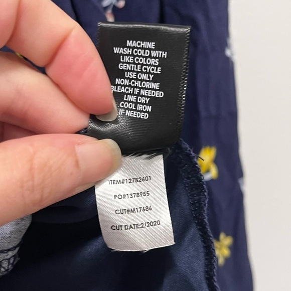 TORRID Challis Button Front Floral Navy Maxi Dress Size 1X - Picture 10 of 10